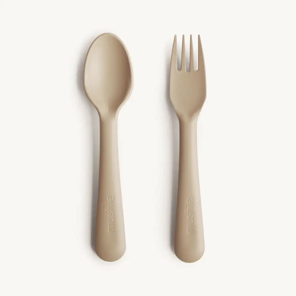 Mushie vork & lepel set Mushie vork & lepel set