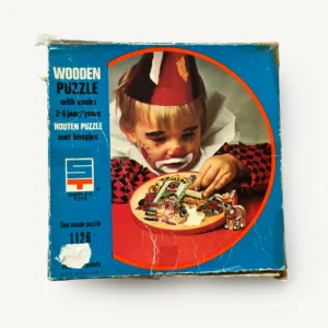 Tweedehands vintage inlegpuzzel Pipo de clown
