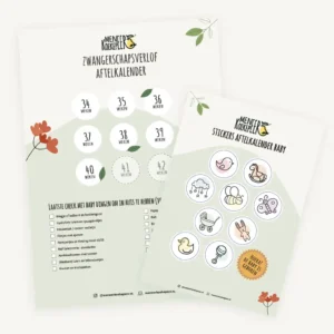 Aftelposter met stickerverl